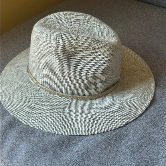 Anthropologie Wyeth Navy  Fedora Hat with Blue Patterned Band O/S Wyeth Ollie Fedora | Anthropologie main image 4
